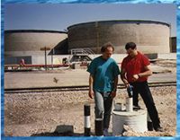 Grandwater monitoring near storage tanks at a refinery in the Middle East